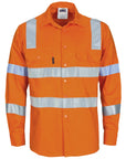 DNC Hivis L/W Bio-motion Shoulder Stripe & "X" Back Shirt (3744)