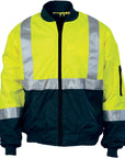 DNC Hivis 2 Tone Bomber Jacket With Csr R/tape (3762)