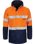 DNC HiVis "4 IN 1" Cotton Drill Jacket with Generic R/Tape (3764)