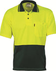 DNC Hivis Two Tone Cool Breathe Polo Shirt, Short Sleeve (3811)