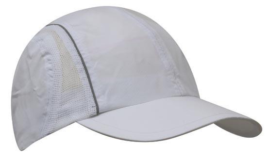 Headwear Micro Fibre & Mesh Sports Cap With Reflective Trim Cap (3814)