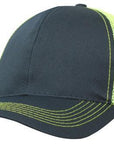 Headwear Breathable Poly Twill With Mesh Back Cap (3819)