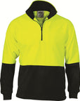 DNC HiVis Two Tone 1/2 Zip Polar Fleece (3825)