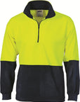 DNC HiVis Two Tone 1/2 Zip Polar Fleece (3825)