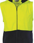 DNC HiVis Two Tone Full Zip Polar Fleece Vest (3828)