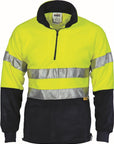 DNC HiVis Two Tone 1/2 Zip Polar Fleece with 3M 8906 R/Tape (3829)