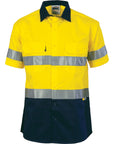 DNC HiVis Two Tone Drill Shirt with 3M 8906 R/Tape - short sleeve (3833)
