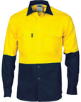 DNC HiVis Two Tone Drill Shirt With Press Studs (3838)