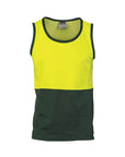 DNC Hi Vis Cotton Back Two Tone Singlet (3841)