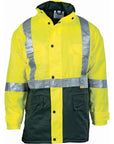 DNC HiVis Two Tone Quilted Jacket with 3M R/Tape (3863)