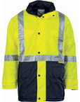 DNC HiVis Two Tone Quilted Jacket with 3M R/Tape (3863)