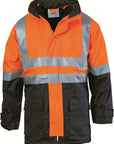 DNC HiVis 4 in 1 Two Tone Breathable Jacket with Vest and 3M R/Tape (3864)