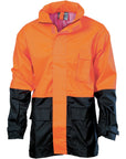 DNC HiVis Two Tone Lightweight Rain Jacket (3877)