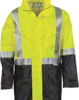 DNC HiVis Two Tone Lightweight Rain Jacket with 3M R/Tape (3879)