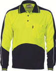 DNC HiVis Cool Breathe Panel Polo Shirt - Long Sleeve (3892)