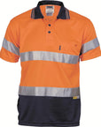 DNC Hivis D/N Cool Breathe Polo Shirt With 3M 8906 R/Tape - Short Sleeve (3911)