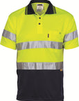DNC Hivis D/N Cool Breathe Polo Shirt With 3M 8906 R/Tape - Short Sleeve (3911)