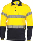 DNC Hivis Cool-Breeze Cotton Jersey Polo With CSR R/Tape - L/S (3916)