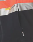 DNC HiVis Two Tone 1/2 Zip Cotton Fleecy Windcheater with 3M R/T (3925)