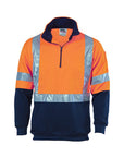 DNC HiVis 1/2 Zip Fleecy with Back & additional Tape on Tail (3930)