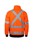 DNC Hi-vis 1/2 Zip X Back Fleecy Jumper (3933)