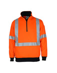 DNC Hi-vis 1/2 Zip X Back Fleecy Jumper (3933)