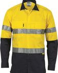 DNC HiVis 3 Way Cool-Breeze Cotton Shirt with CSR/Tape - Long sleeve (3948)
