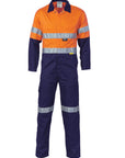 DNC HiVis Cool-Breeze 2-Tone L.Weight Cotton Coverall with 3M R/T (3955)