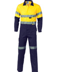 DNC HiVis Cool-Breeze 2-Tone L.Weight Cotton Coverall with 3M R/T (3955)