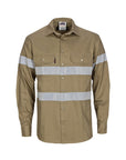 DNC HiVis Cool-Breeze Cotton L/S Shirt with generic R/T (3967)