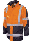 DNC HiVis 2 Tone Cross Back "2 in 1" Contrast Rain Jacket (3993)