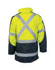 Dnc HiVis Cross Back 2 Tone D/N in Contrast Jacket (Outer Jacket and Inner Vest can be sold separ-(3998)