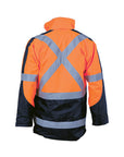 Dnc HiVis Cross Back 2 Tone D/N in Contrast Jacket (Outer Jacket and Inner Vest can be sold separ-(3998)