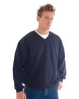 DNC V-neck Fleecy Sweatshirt (Sloppy Joe) (5301)