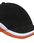 Headwear Brushed Heavy Cotton Tri-Coloured Cap (4026)