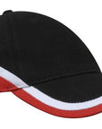 Headwear Brushed Heavy Cotton Tri-Coloured Cap (4026)