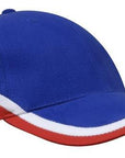 Headwear Brushed Heavy Cotton Tri-Coloured Cap (4026)