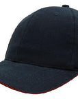 Headwear Brushed Heavy Cotton With Crown Piping And Sandwich (4103)