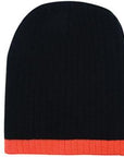 Headwear Two Tone Cable Knit Beanie - Toque (4195)