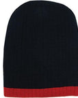 Headwear Two Tone Cable Knit Beanie - Toque (4195)