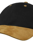 Headwear Brushed Heavy Cotton With Suede Peak Cap (4200)