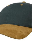 Headwear Brushed Heavy Cotton With Suede Peak Cap (4200)