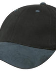 Headwear Brushed Heavy Cotton With Suede Peak Cap (4200)