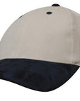 Headwear Brushed Heavy Cotton With Suede Peak Cap (4200)