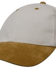 Headwear Brushed Heavy Cotton With Suede Peak Cap (4200)