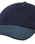 Headwear Brushed Heavy Cotton With Suede Peak Cap (4200)