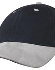 Headwear Brushed Heavy Cotton With Suede Peak Cap (4200)