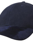 Headwear Brushed Heavy Cotton With Suede Peak Cap (4200)