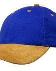 Headwear Brushed Heavy Cotton With Suede Peak Cap (4200)