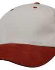 Headwear Brushed Heavy Cotton With Suede Peak Cap (4200)